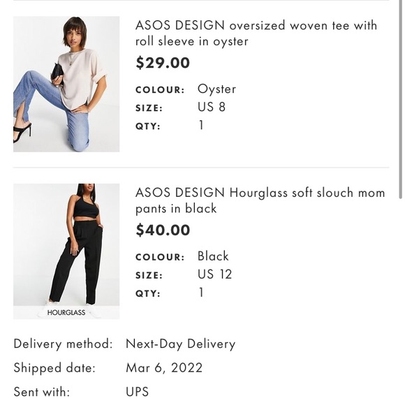 ASOS black work pants - Picture 3 of 3